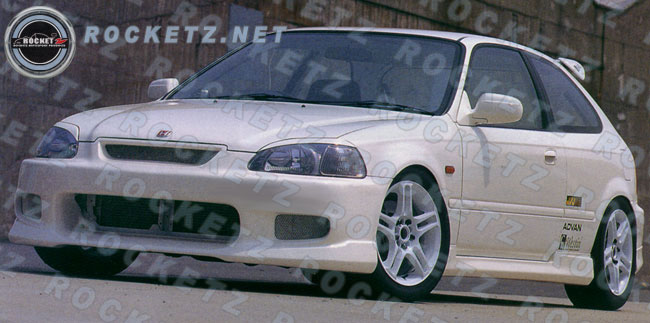 Civic 96-00 CW Style Side skirts 2/3D | ROCKETZ AUTOSPORT