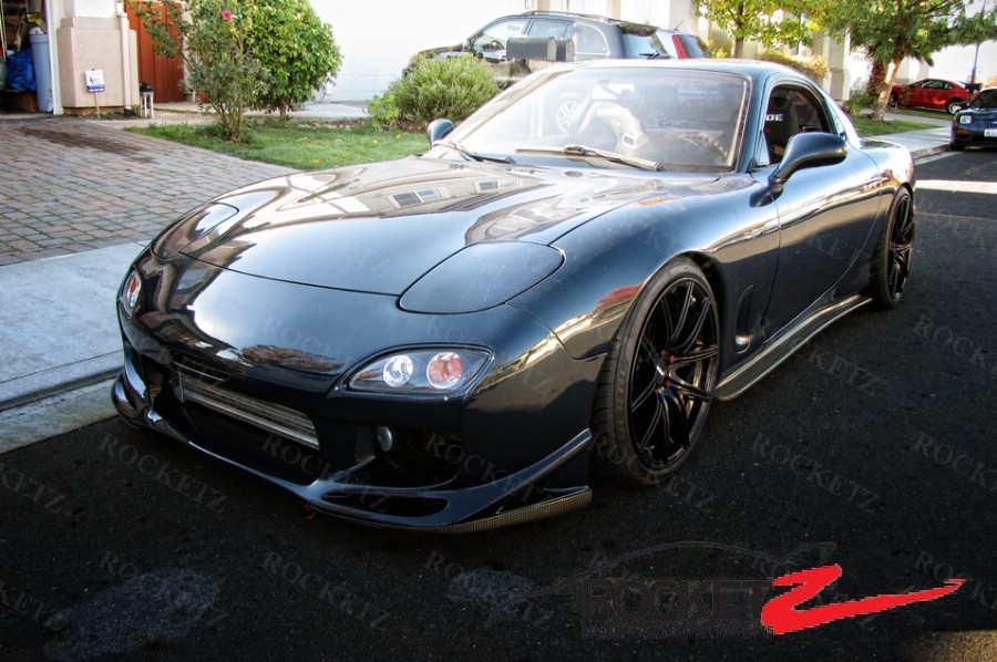 Fits 90-97 Miata NA MX5 FD Style Side Skirts Extension Lip Splitter (Pair) - PU Black