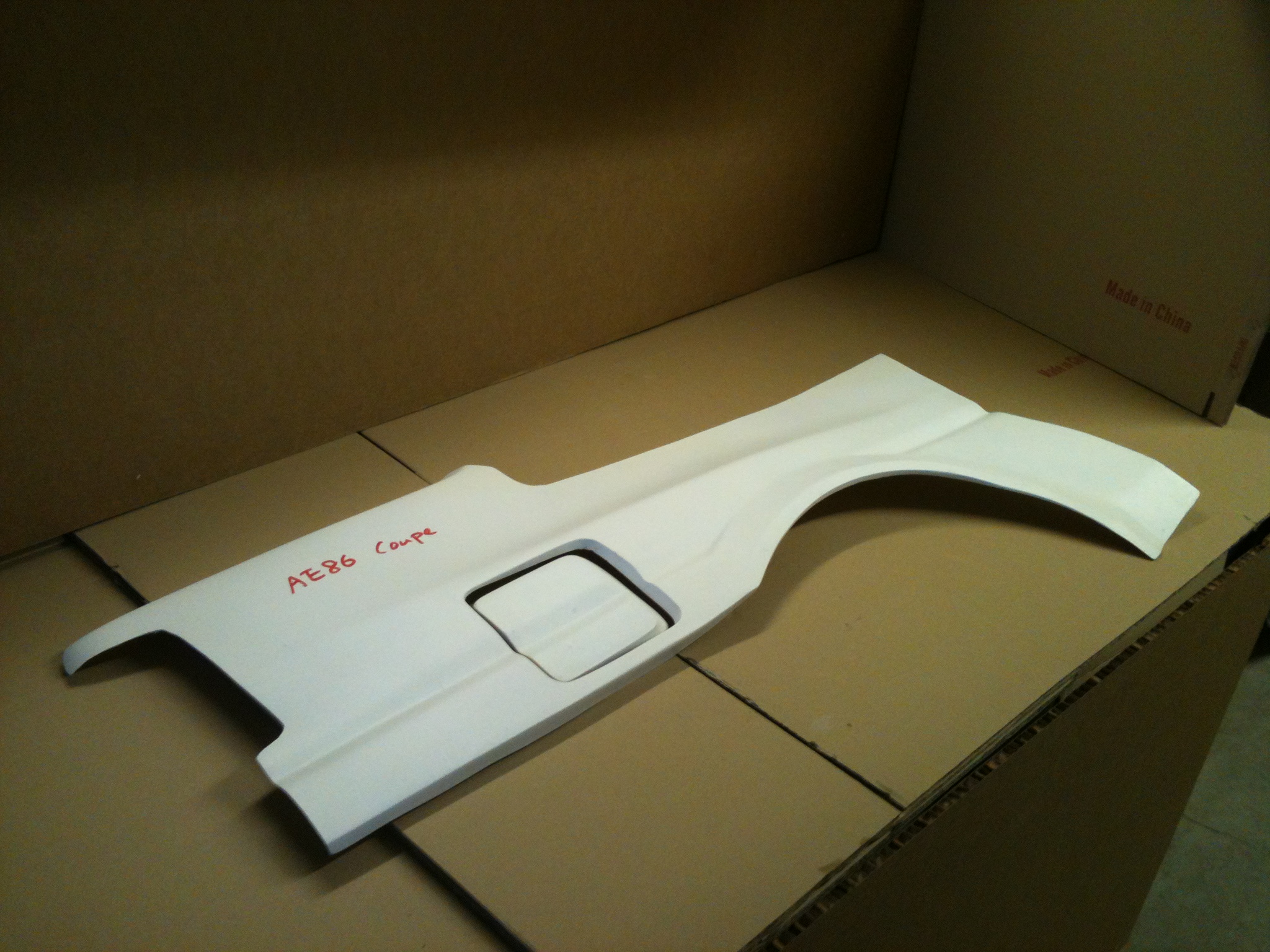 JDM White Gelcoat Fender Flares For Toyota AE86 1984-1987 – Set Of 4
