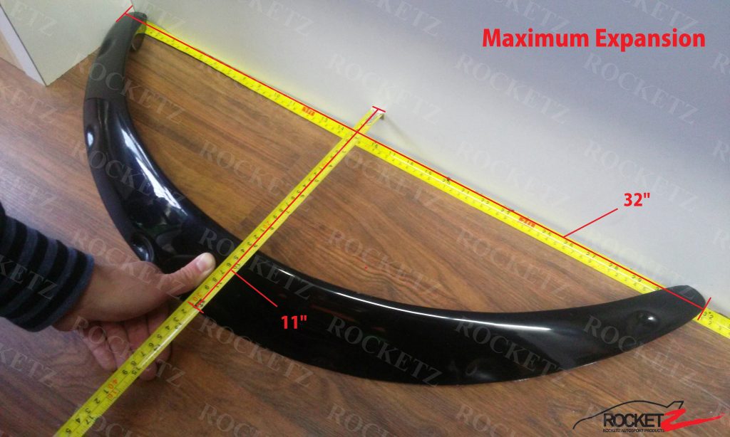 ZG Style Fender Flares 4 PC ROCKETZ AUTOSPORT