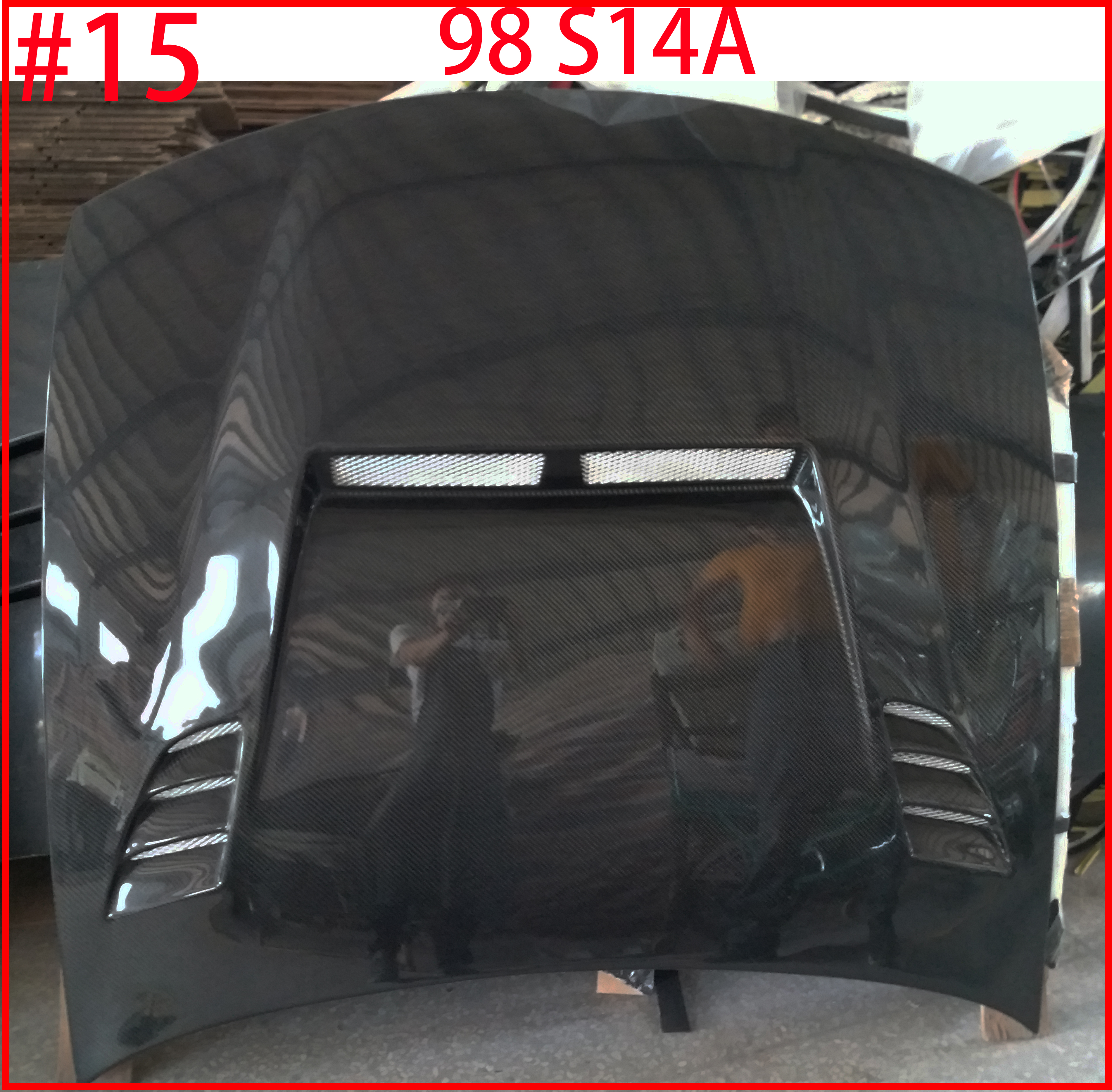 Nissan 240sx S14 Kouki Ta Style Carbon Fiber Hood 97 98 Rocketz Autosport
